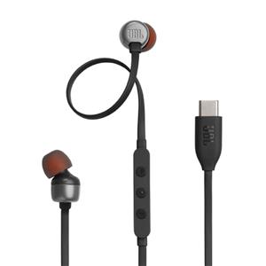 Fone de Ouvido JBL Tune 310C , USB-C , Pure Bass , In-ear , Preto