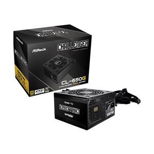 Fonte ASRock Challenger CL-650G , 650W , 80 Plus Gold , ATX 3.1 , PFC Ativo , Preto