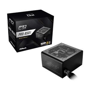 Fonte ASRock Pro Series Pro-850G , 850W , 80 Plus Gold , PFC Ativo , Preto
