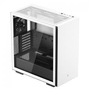 Gabinete Gamer DeepCool CH510 WH, Mid Tower, Vidro Temperado, Sem Fonte, Com 1 Fan, Branco