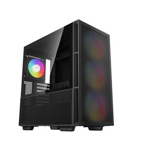 Gabinete Gamer DeepCool CH560 , Mid Tower , Vidro Temperado , Sem Fonte , Com 4 Fans , ARGB , Preto