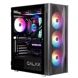 Gabinete Gamer Galax Revolution-06 , Mid Tower , Vidro Temperado , Sem Fonte , Com 4 Fans , ARGB , Preto