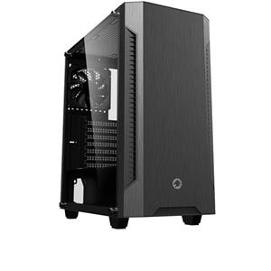 Gabinete Gamer Gamemax Fortress TG , Mid Tower , Vidro Temperado , Sem Fonte , Com 2 Fans , Preto