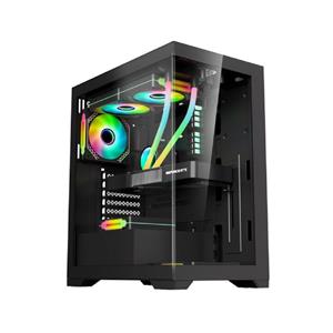 Gabinete Gamer K-Mex Aquário Poseidon CG-11G4 , Mid Tower , Vidro Temperado , Sem Fonte , Sem Fan , Preto