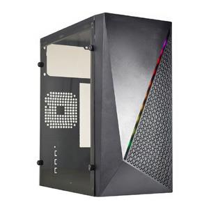 Gabinete Gamer Kmex CG15NX , Rainbow , Mini-Tower , Lateral Acrílico , Preto