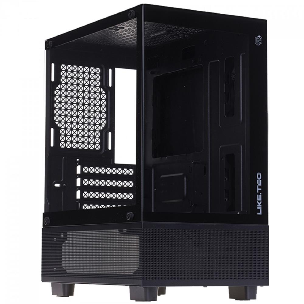Gabinete Gamer Liketec Opera Dark , Mid Tower , Vidro Temperado , M-ATX , Black , LC-CB-OPERA-2086