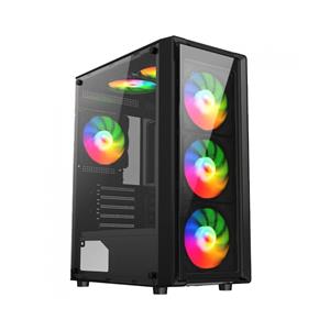 Gabinete Gamer Liketec Sigma , Mid Tower , Vidro Temperado , ATX , Preto