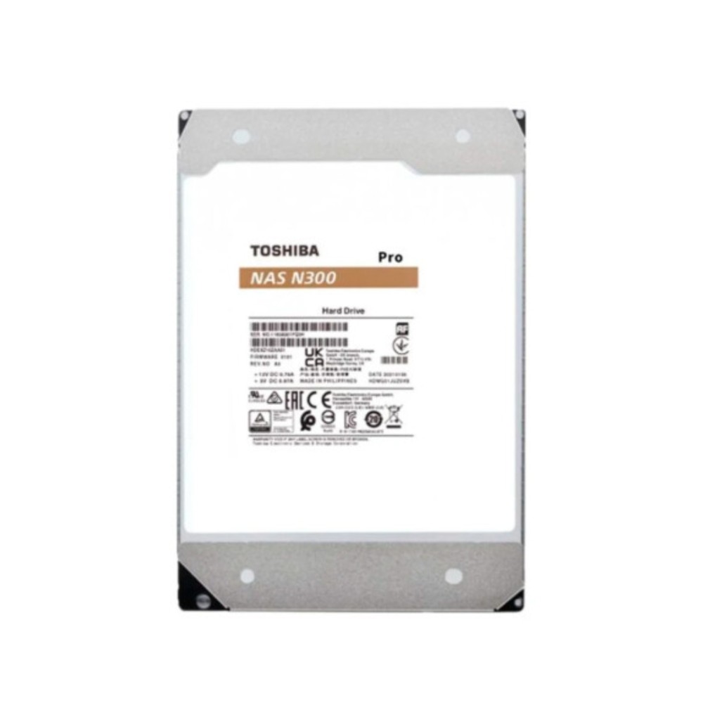 HD Interno NAS , 14TB , N300 Pro , SATA III , 7200 RPM , 1TB Cache , 3.5" , Toshiba HDWG81EXZSTB