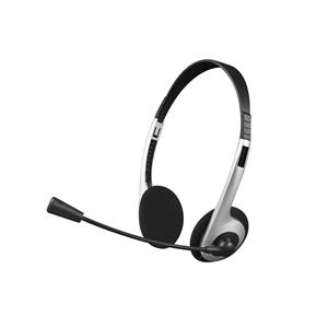 Headset C3Plus PH-01SI , 3.5mm , Para PC e Notebook , On-ear , Prata