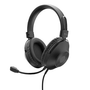 Headset Trust HS-250 , Drivers 40mm , USB , Para PC e Notebook , Over-ear , Preto