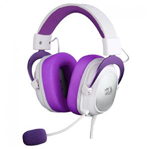 Headset Gamer Redragon Hero , Drivers 53mm , 3.5mm , Múltiplas Plataformas , Branco e Roxo
