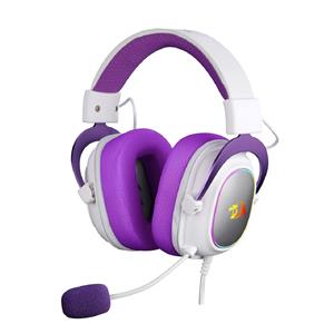 Headset Gamer Redragon Zeus X , RGB , Surround 7.1 , Drivers 53mm , USB , Para PC e Notebook , Over-ear , Branco e Roxo