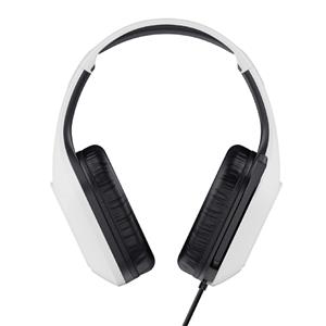 Headset Gamer Trust GXT 415W Zirox , Com Fio , Microfone , ABS , Couro Sintético , Branco