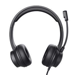 Headset Trust HS-201 , USB , ABS , Com Fio , Microfone , Preto
