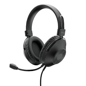 Headset Trust Ozo , Drivers 40mm , USB , Para PC e Notebook , Over-ear , Preto