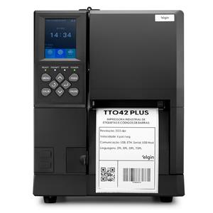 Impressora de Etiqueta Industrial Elgin TT042 Plus , USB , Ethernet Serial , 46TT042PCKD0