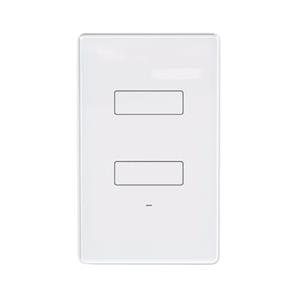 Interruptor AGL Touch Wi-Fi Smart , 2 Teclas , IP60 , ABS , Timer , AGL Home , Branco