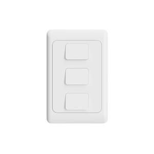Interruptor AGL Wi-Fi Smart , 3 Teclas , IP60 , LED , ABS , Branco