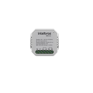 Interruptor Controlador De Cargas WiFi 1/1 EWS 211 Intelbras
