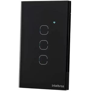 Interruptor Wi-Fi Touch 3 EWS 1003 Pt Intelbras
