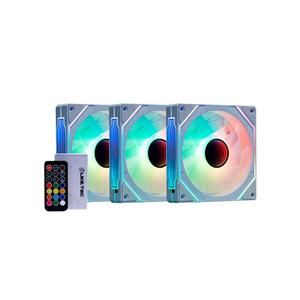Kit Fan Com 3 Unidades Liketec Enigma ARGB , 120mm , Com Controladora , Branco