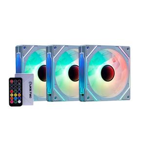 Kit Fan Com 3 Unidades Liketec Enigma ARGB , 120mm , Com Controladora , Branco
