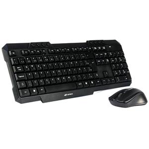 Kit Teclado e Mouse Sem Fio C3Tech K-W10BK , ABNT2 , 1000 DPI , Preto