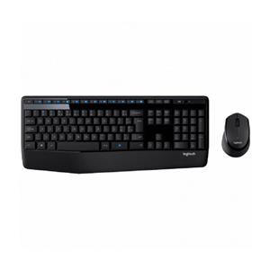 Kit Teclado e Mouse Sem Fio Logitech MK345 Multimídia , ABNT2 , Preto