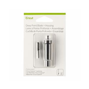 Lâmina de Corte Profundo com Suporte , Cricut Deep Point Blade + Housing , Ângulo de 60° , Compatível com Cricut Maker e Explore , Preta