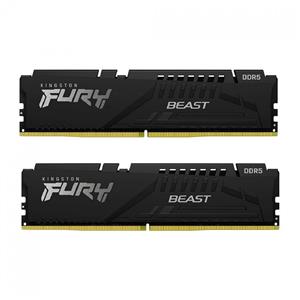 Memória DDR5 Kingston Fury Beast , 32GB (2x 16GB) , 6000MHz , Preto