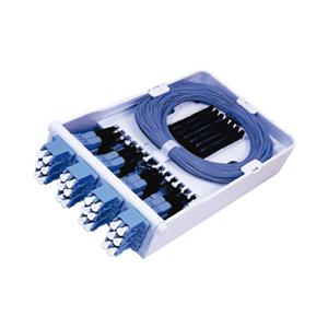 Mini Distribuidor Interno Óptico 6 Fibras SM 9 SC APC Parede