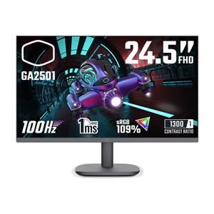 Monitor Gamer Cooler Master GA2501 24.5" , IPS , Full HD , 100Hz , 1ms , AdaptiveSync , HDMI e VGA , Preto