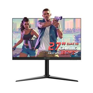 Monitor Gamer New Hero Blade Lumina 27" , Fast IPS , Quad HD , 180Hz , Pivolt , FreeSync , HDMI e Display Port , Preto