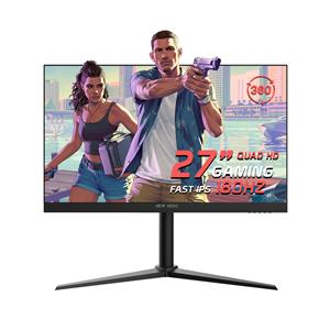 Monitor Gamer New Hero Blade Lumina 27" , Fast IPS , Quad HD , 180Hz , Pivot , FreeSync , HDMI e Display Port , Preto