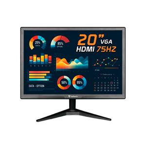 Monitor Valianty VT20X , 20 Polegadas , VGA , HDMI , 30W , 75Hz , Preto
