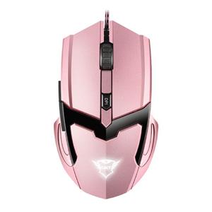 Mouse Gamer Trust GXT 101P Gav , LED White , 4800 DPI , 6 Botões , USB , Rosa