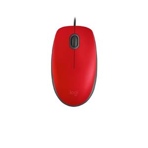Mouse Logitech M110 Silent , USB , 3 Botões , Óptico , Vermelho