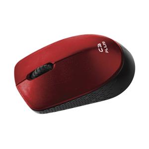 Mouse Sem Fio C3Plus M-W17RD , 1200 DPI , 3 Botões , Vermelho