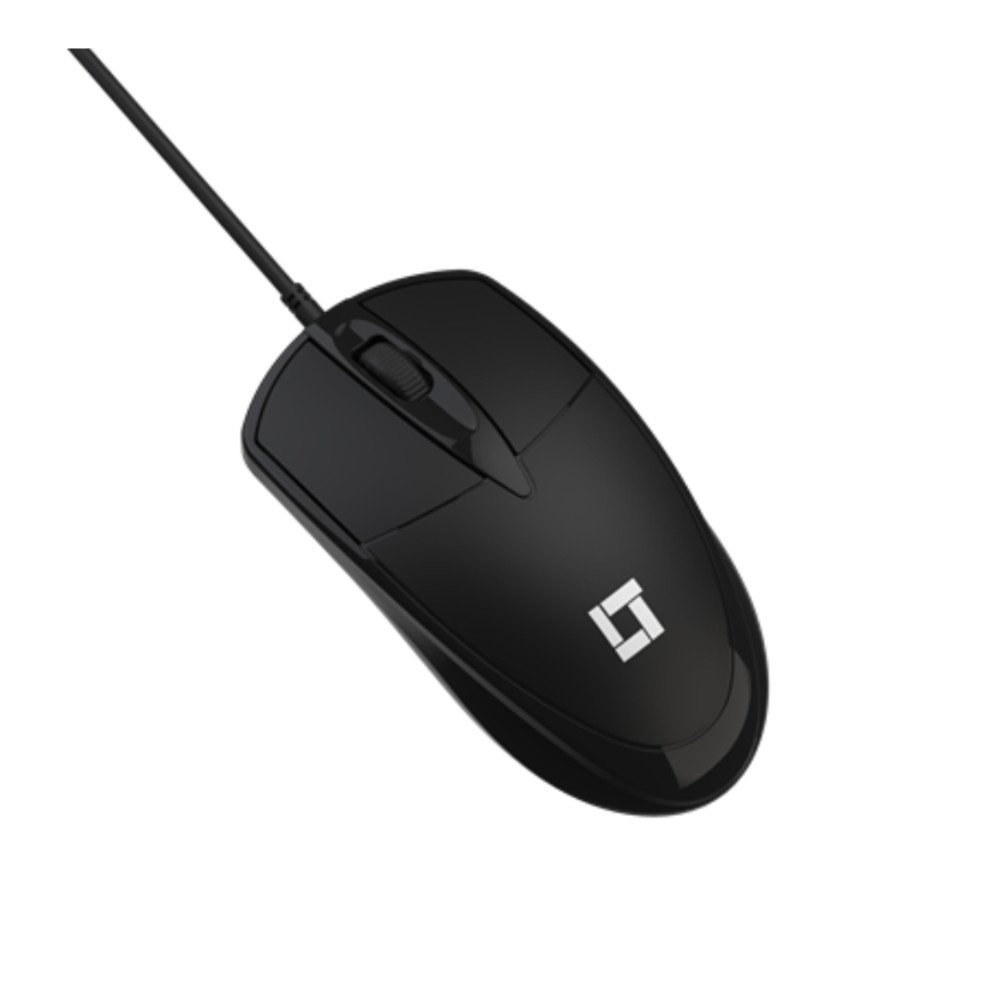 Mouse USB , LeaderTech , LT-MS200 , 1000 DPI , Óptico , 3 Botões , Cabo 1,5m , Preto