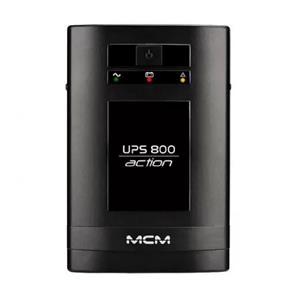 Nobreak MCM 800VA , UPS 800 Action Fit , Trivolt Automático , 6 Tomadas , Preto