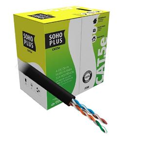 OPENBOX Cabo Lan Sohoplus CAT5E , 4P , 305M , CMX , Preto