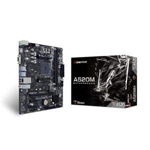 OpenBox Placa Mãe Biostar A520MH , Chipset A520 , AMD AM4 , mATX , DDR4