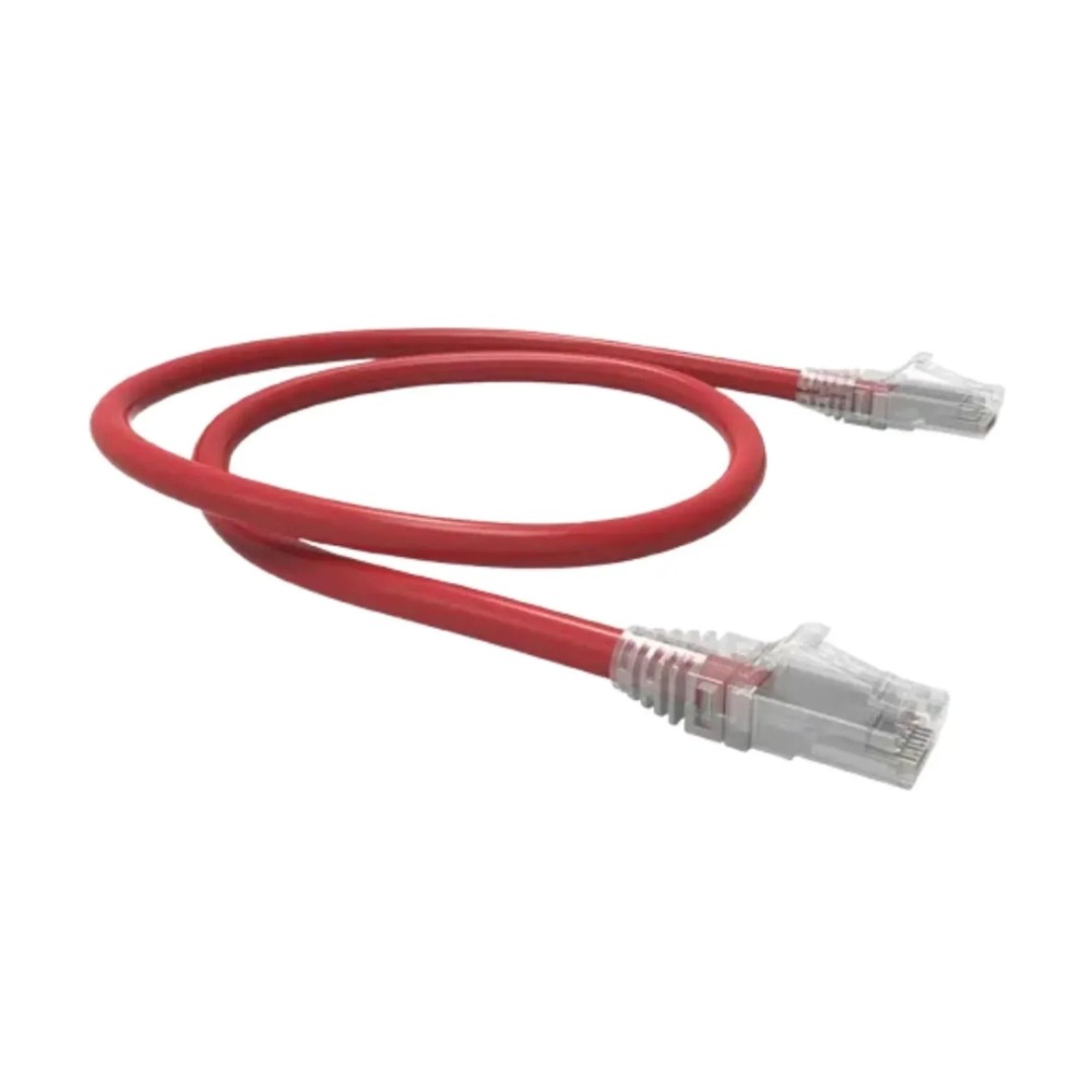 Cabo de Rede Prysmian Patch Cord CAT6 , U/UTP , LSZH , 24 AWG , RJ45 , 0,5 Metro , Vermelho , 10718535
