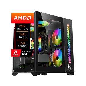 PC Gamer Ryzen 5 5500 , RX 6600 8GB , 16GB DDR4 , SSD 256GB NVMe , Fonte 650W , Gabinete RGB