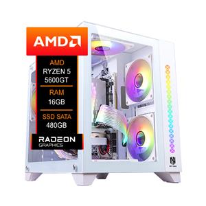 PC Gamer YON Ryzen 5 5600GT , B550M Aorus Elite DDR4 , 16GB , SSD 480GB , Branco