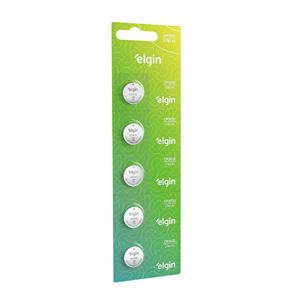 Pilha Moeda Elgin , Alcalina , 3 V , 200MAH ,  Kit Com 5 Unidades , ELE000000082193
