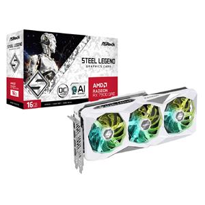 Placa de Vídeo ASRock Radeon RX 7900 GRE Steel Legend OC , 16GB , GDDR6 , 256-Bit , Branco