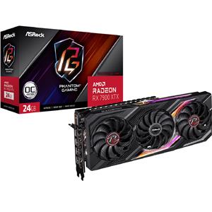 Placa de Vídeo ASRock Radeon RX 7900 XTX Phantom Gaming OC , 24GB , GDDR6 , 384-Bit , ARGB , Preto
