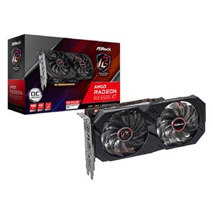 Placa de Vídeo ASRock Radeon RX 6500 XT Phantom Gaming D OC , 4GB , GDDR6 , 64-Bit , Preto