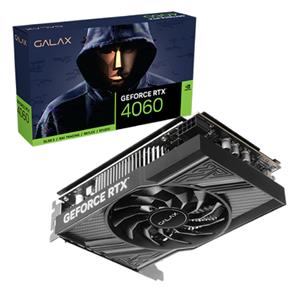 Placa de Vídeo Galax GeForce RTX 4060 1-Click OC , 8GB , GDDR6 , 128-Bit , Preto